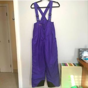 Columbia Women's Purple Snow Bibs sz M
